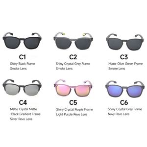 Lunettes de soleil polarisées surdimensionnées à verres TAC, faible MOQ, personnalisables, de marque de luxe, haute qualité, en TR90, pour hommes, décontractées, vision nocturne, confortables - Product Image 6