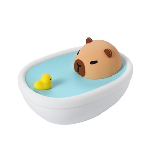 <span class=keywords><strong>Veilleuse</strong></span> Capybara pour Baignoire, Rechargeable USB, en Silicone, Style Minimaliste Moderne, Contrôle par Bouton, Luminosité Réglable sur Trois Niveaux, pour Enfants - Product Image 5
