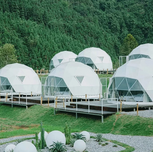 Carpa Domo Geodésica de Acero Resistente de Alta Calidad de 950g para <span class=keywords><strong>Turismo</strong></span> al Aire Libre, para Estancias en Resorts y Parques Ecológicos - Product Image 5