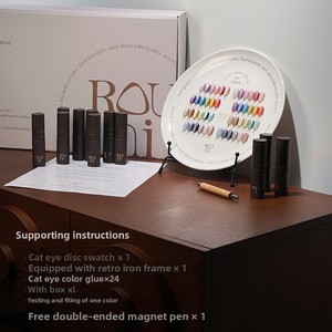 ชุดยาทาเล็บเจล ROUNI 24 สี แบบแมทท์ ประกายเพชรบดละเอียด พร้อมหลอดไฟ LED สำหรับใช้ในร้านเสริมสวย - Product Image 6