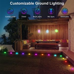 ไฟเส้นทาง RGBICW ควบคุมผ่านแอป Tuya จำนวน 15 ชิ้น พร้อมซิงค์เพลง ไฟสนามหญ้า ไฟกลางแจ้ง สำหรับสวน สนามหญ้า ลานบ้าน ตกแต่ง - Product Image 4