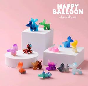 Venta al por mayor de auténticos Happy Bubble Dogs Minis, Happy Balloon Dog, Serie 2, Caja Sorpresa Dog Bean, Regalo de Cumpleaños de Moda con 24 piezas - Product Image 2
