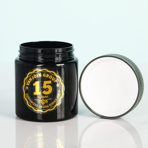 Botellas de Plástico Personalizadas de 8oz y 10oz, Botellas de Medicina de PET HDPE Negro con Tacto Suave, Envases con Tapa de Rosca - Product Image 5