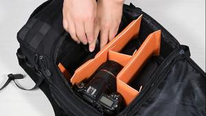 Sac à dos pour appareil photo reflex numérique, échantillon gratuit, sac de protection pour appareil photo avec support pour trépied, housse de pluie et compartiment pour ordinateur portable de 17 pouces - Product Image 3