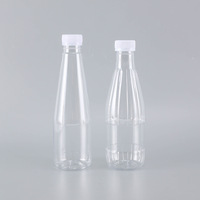 Bouteille en plastique PET de 500ml pour eau minérale et lait avec bouchon à vis pour boisson et emballage