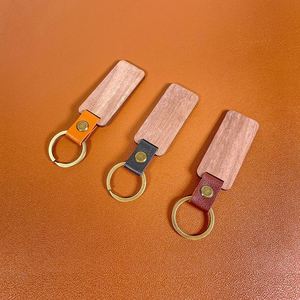 พวงกุญแจหนัง PU ลายเลเซอร์ DIY สุดสร้างสรรค์ สำหรับผู้ชาย ผู้หญิง ของตกแต่ง - Product Image 5