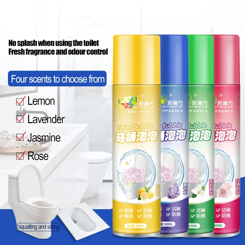 Limpador de bolhas de banheiro OEM para produtos de limpeza doméstica de limpeza e desinfecção de manchas