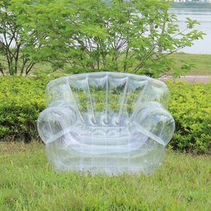 Sillón Inflable Transparente de 0.3MM de Grosor, Portátil para Uso en Exteriores - Product Image 3