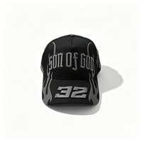 Casquettes de baseball de qualité supérieure 2.0 Baez X Shifu à 5 panneaux avec broderie de strass et logo, modèle G5 Son of God Sayonara ABZ, avec doublure en satin