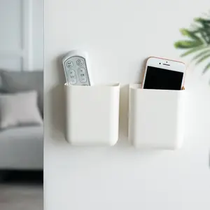 Nhỏ treo tường lưu trữ hộp điện thoại di động điều khiển từ xa Organizer