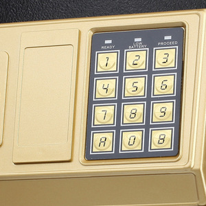 <b>Small</b> Home Safe Steel Plate Anti Theft <b>Storage</b> <b>Box</b> 300x380x300mm Rectangle Standing Type For Garage And Home Use - Product Image 4