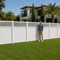 Panneau de clôture verticale en aluminium de qualité supérieure avec sommet à piquets décoratifs, clôture de sécurité modulaire