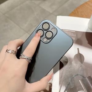 Nuevo vidrio esmerilado para iPhone 17 16 <span class=keywords><strong>Pro</strong></span> Max 15 Estuches para teléfonos Durable TPU Lente de una pieza Película Diseño comercial - Product Image 4