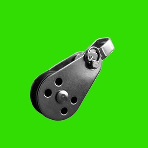 Polea de acero inoxidable de 25 mm de diámetro con rodamiento para almacenamiento de cuerda de kayak y protección contra el desgaste - Product Image 4