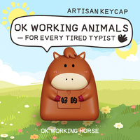 Oshid Custom Blind Box Cute 3D Animal Toy Keycap for Clicker Keychain - for Custom Keycaps Mechanical Keyboard