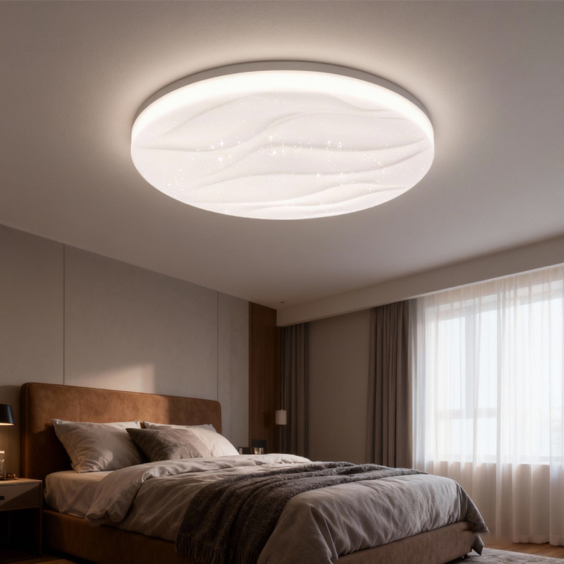 Modern Ultra-Thin LED Ceiling Lamp 12-24W PMMA Cover Iron Body 6000K CCT Colors for Home Office Dining Bedroom Interior