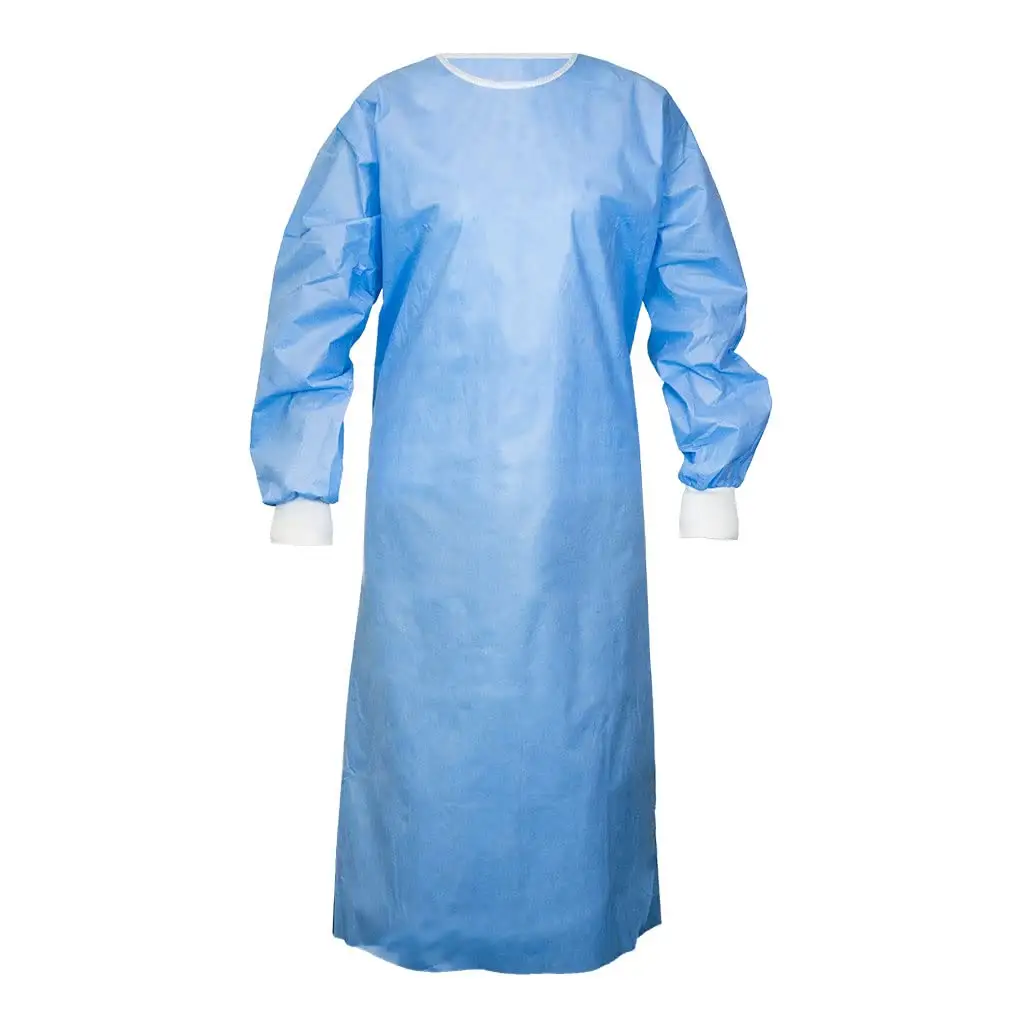 Xian Wanli 2022 top sale AAMI PB 70 Level 3 Blue Color Disposable Non woven Medical SMS Sterile Surgical Isolation Gown