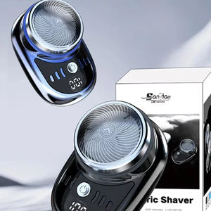 Mini Afeitadora Eléctrica para Hombre, Portátil, Desmontable, Resistente al Agua, Recargable por USB, Recortadora de Barba y Vello Corporal - Product Image 1