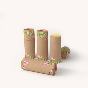 Tube de papier Kraft personnalisable de qualité supérieure emballage de papier déodorant recyclé pour emballage de cylindre cosmétique de baume à lèvres <span class=keywords><strong>UKAI</strong></span> - Product Image 2