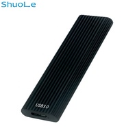 ShuoLe alluminio M.2 SSD Ngff enclosure Usb 3.1 Type -C custodia per disco rigido custodia portatile M.2 Ngff Ssd