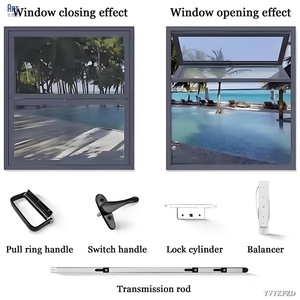 Phật sơn hợp kim nhôm Bifold gấp cửa kính & cửa sổ với mở lớn cho nhà bếp hiện đại sử dụng thương mại tổng giải pháp - Product Image 5