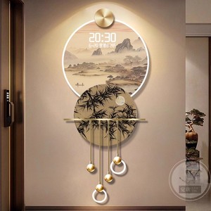 Pintura Decorativa de Entrada China, Paisaje, Decoración Tridimensional de Alta Gama con LED, Pintura Decorativa de Naturaleza Muerta - Product Image 5