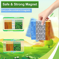 Jeu de Construction Magnétique Enfants 1-90 Modèles, Cubes DIY Puzzle Anti-Stress