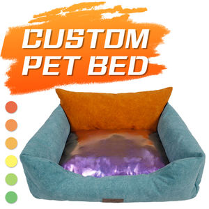 Lit personnalisé de luxe <span class=keywords><strong>pour</strong></span> <span class=keywords><strong>chien</strong></span> 49 bon marché en velours côtelé résistant à la mastication <span class=keywords><strong>indestructible</strong></span> personnalisable lit de marque <span class=keywords><strong>pour</strong></span> <span class=keywords><strong>chien</strong></span> et chat - Product Image 1