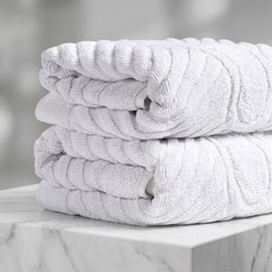 Tapis de bain en coton Flarovan, séchage rapide, super absorbant, lavable en machine, lot de 2, 20x28 pouces (blanc) - Product Image 1