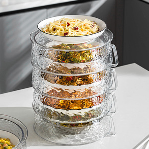 Transparent Multi Layer Food Cover With Lid For Kitchen Table Storage Dustproof Insulated Leftover Container 10-20L Capacity - Product Image 4