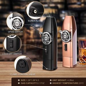 Whisky Smoker Kit für Freunde Ehemann Papa Old Fashioned Cocktail Kit mit 4 Geschmacks richtungen Wood Chips Cocktail Smoker Kit mit 2 Fackeln - Product Image 2