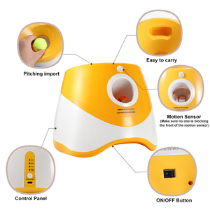 เครื่องยิงลูกเทนนิสอัตโนมัติสำหรับสุนัข ชาร์จด้วย USB ปรับระยะได้ ของเล่นสัตว์เลี้ยงสำหรับแมวและสุนัข ขนาดเล็ก ผลิตจากวัสดุ ABS - Product Image 5