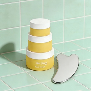 Face Eye Skin Cream Packaging <b>Jar</b> 50g 10g 15g 30g Custom <b>Empty</b> Frosted Purple Blue Pink Yellow Gold Cosmetic Glass Eye Cream <b>Jar</b> - Product Image 5