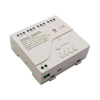 Module de relais miniature intelligent Tuya Zigbee RF433 4 canaux à verrouillage automatique 16A avec fonction de marche/arrêt progressif pour entrée 0V-230V et sortie 7-32V/85-250V