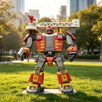 Modèle de robot Mecha en résine fait main, finition brillante, OEM ODM, taille, couleur et logo personnalisés, décoration de bureau, décoration de jardin, jouet d'art, objet de collection
