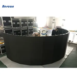 P1.95 P2.604 P2.976 P3.91 P4.81 P5.95 P6.25 rental led arc shape screen curved cheap led video wall flexible led display