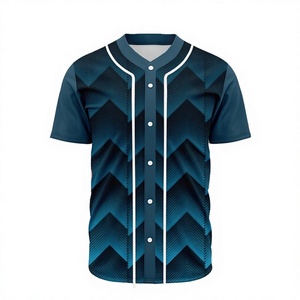 Maillot de baseball personnalisé de haute qualité avec sublimation, manches courtes, grande taille, service OEM - Product Image 1