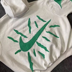 Sweat à capuche pour homme en velours 100% coton épais, style vintage oversize, sans cordon de serrage, sans cordon de réglage, long et matelassé pour l'hiver - Product Image 3