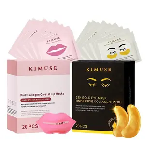 New Arrival Collagen Natural KIMUSE Eye Mask Sticker Eye Bag Lift 20pcs/bag Moisturizing Lip Mask Lip Care