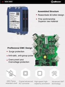 MSC80T-AH: 4-20mA + Hart Loop Powered nhiệt độ Transmitter Din Rail gắn tín hiệu isolator/chuyển đổi với PT100 lập trình - Product Image 6