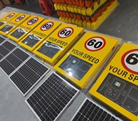 Dispositivo de Prueba de Velocidad para Autos con Pantalla LED, Señales de Tráfico Reflectantes, Energía Solar y Construcción Metálica