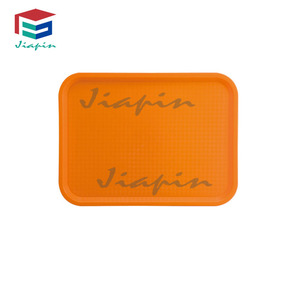 Unbreakable PP Colourful Stackable <strong>Plastic</strong> Food <strong>Serving</strong> Tray for Fastfood Canteen - Product Image 3