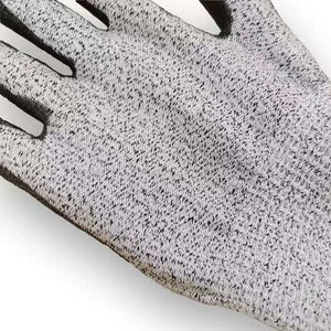 PE Dip Rubber Anti-cutting Gloves Anti-knife Cutting Anti-stabbing Gloves Outdoor Barbecue Wear-resistant Gloves - Product Image 3