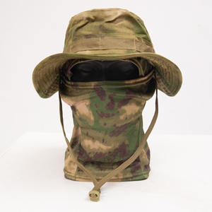 Chapeau tactique d'été pour activités de plein air, style militaire, camouflage, large bord, respirant, protection <span class=keywords><strong>solaire</strong></span>, idéal pour la pêche et les aventures en extérieur - Product Image 3