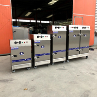 Armoire à vapeur électrique multifonctionnelle en acier inoxydable, minuterie de réglage de la température, pour le riz, le blé, la viande et le poisson