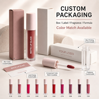 RTS 5ml Crème Mousse Brillant à Lèvres Liquide Mat Velours 10 Teintes Faible MOQ 2pcs Vente en Gros Logo Personnalisé