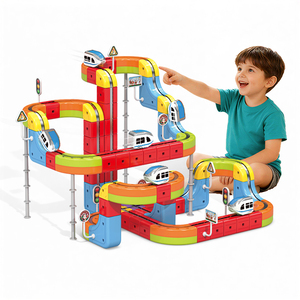 <span class=keywords><strong>Nuevo</strong></span> <span class=keywords><strong>Tren</strong></span> Magnético Mágico 2026 con Múltiples Niveles para Desarrollar la Imaginación, Pista de <span class=keywords><strong>Tren</strong></span> Magnético, Cubo de Juguete con Elevador para Niños - Product Image 1