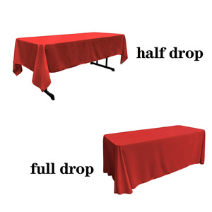 Visa Polyester bảng vải tiệc Khăn trải bàn 4ft 6ft 8ft đám cưới bảng vải - Product Image 2