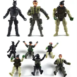 Hot Sale 9cm Height 6 Styles Soldiers Per Set Military Toy Action Figure