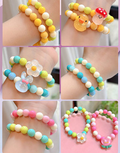 Cuentas de Plástico ABS Color Rosa Burbuja, Cuentas Redondas de 6mm, 8mm y 10mm para Hacer Joyería, Cuentas Espaciadoras de Plástico para Decorar Bolígrafos, Lote al por Mayor - Product Image 5